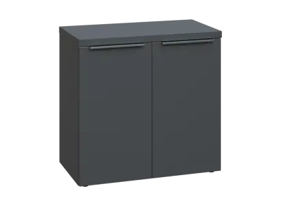 SIN 2 - 8D kancelářská skříň, 2-dveřová, 770x800x400, antracit